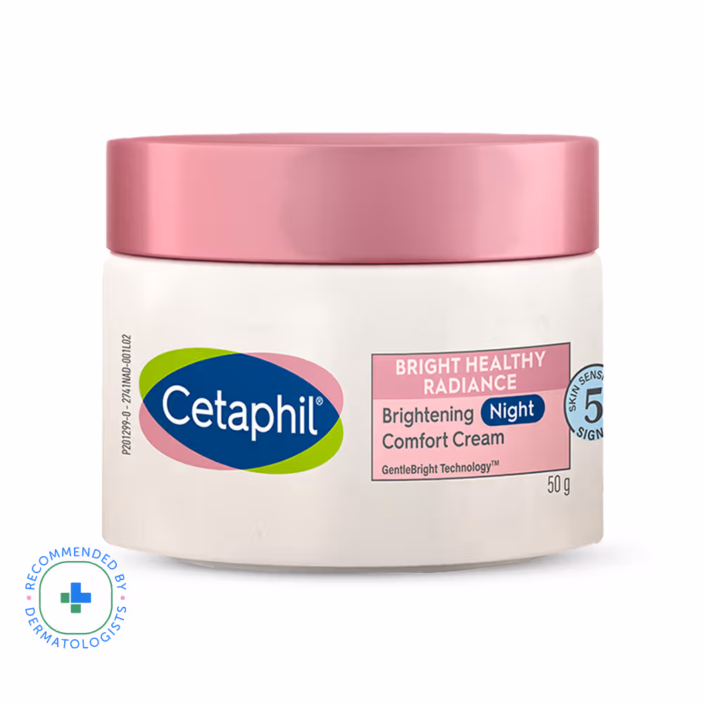 Cetaphil Brightening Night Protection Cream With Niacinamide Reduces Dark Spots- Dermatologist Tested (50gm)