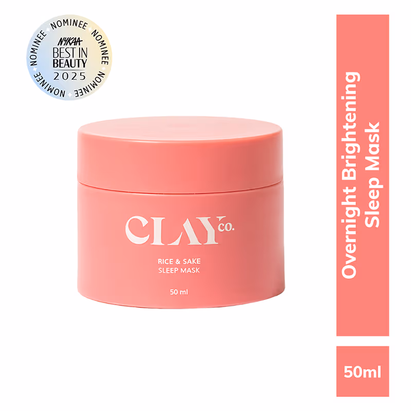 Clayco Rice & Sake Sleeping Mask Night Gel Cream With Vitamin C For Brightening & Hydration